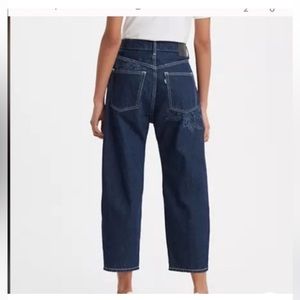Levi’s barrel embroidered jeans